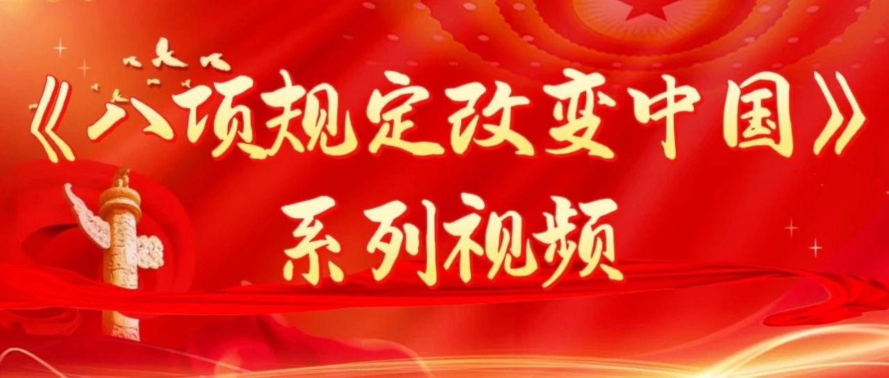 学习教育③ | 《八项规定改变中国》系列视频